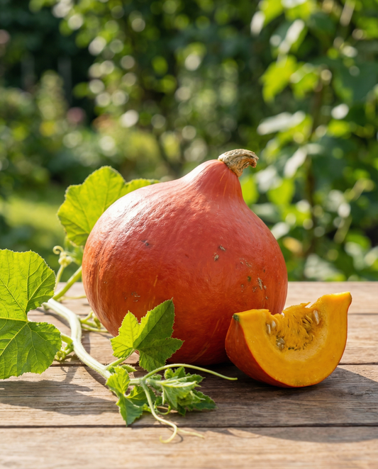 Pumpkin Uchiki Kuri Red (Cucurbita maxima) – annual vegetable seeds from SeedsChoice