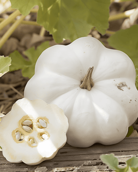 Patisson Squash Seeds Custard White Cucurbita Pepo Annual