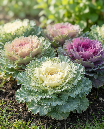 Ornamental Kale Mix Fringed Leaved Mixed (Brassica oleracea) – annual vegetable seeds from SeedsChoice