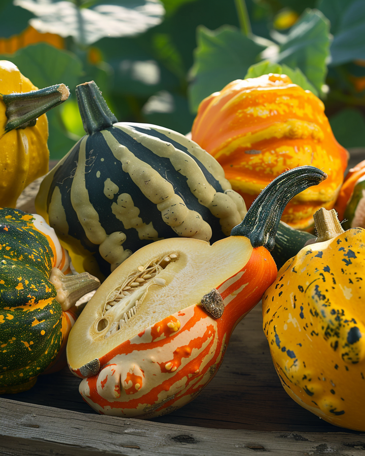 Ornamental Gourd Large Small Fruits seeds (Cucurbita pepo) – annual mix