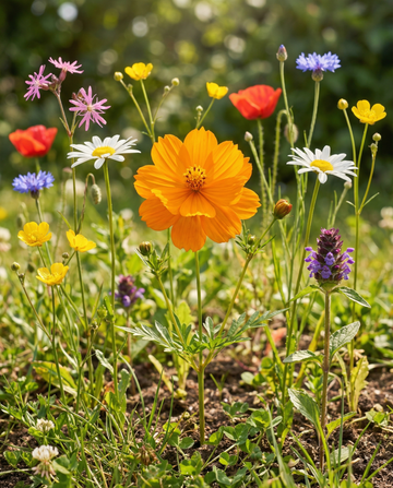 Wildflower Mix 50g 25m2 Coverage (Linum usitatissimum) – annual flower seeds from SeedsChoice