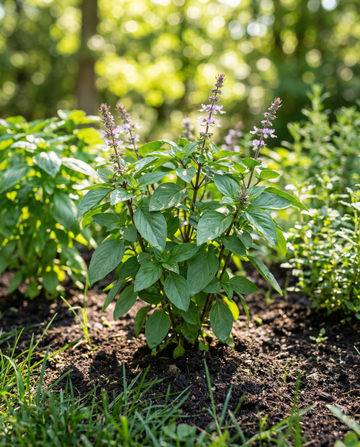 Cinnamon Basil (Ocimum basilicum) – organic annual herb seeds from SeedsChoice