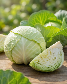 Flat White Cabbage Seeds Spring Salute F1 Brassica Oleracea Annual