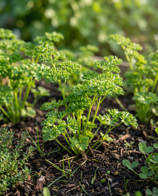 Parsley Tape Moss Curled (Petroselinum crispum) – annual seed tape seeds from SeedsChoice