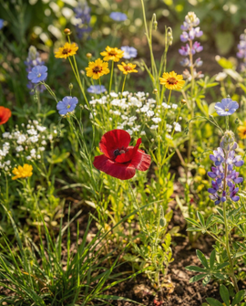 Native Flower Mix Seeds Annual 15m2 Coverage