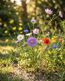 Roadside Flowers Seeds Mix 50m² Low Maintenance 20 Varieties